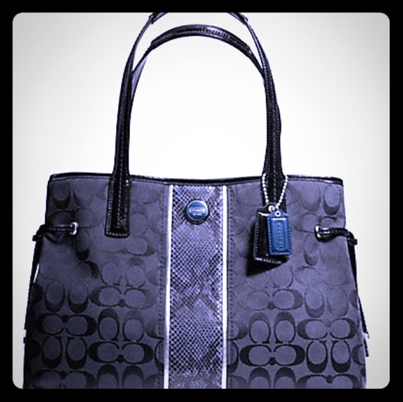 Rare Coach Python Carryall F24882 - Picture 1 of 8